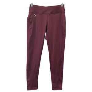 Fittin Pants Womens Small Activewear Burgundy